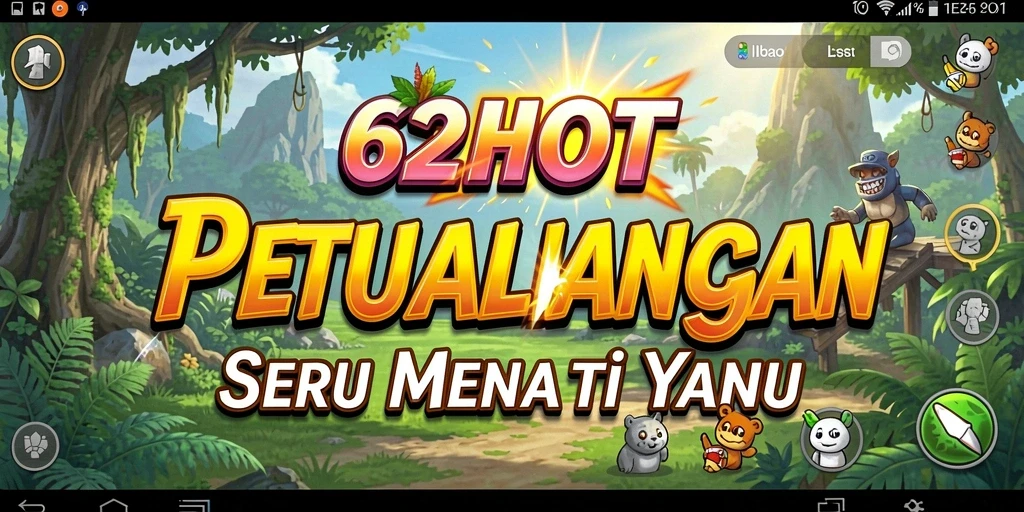 Tangkapan layar gameplay 62HOT yang menunjukkan aksi petualangan yang seru.