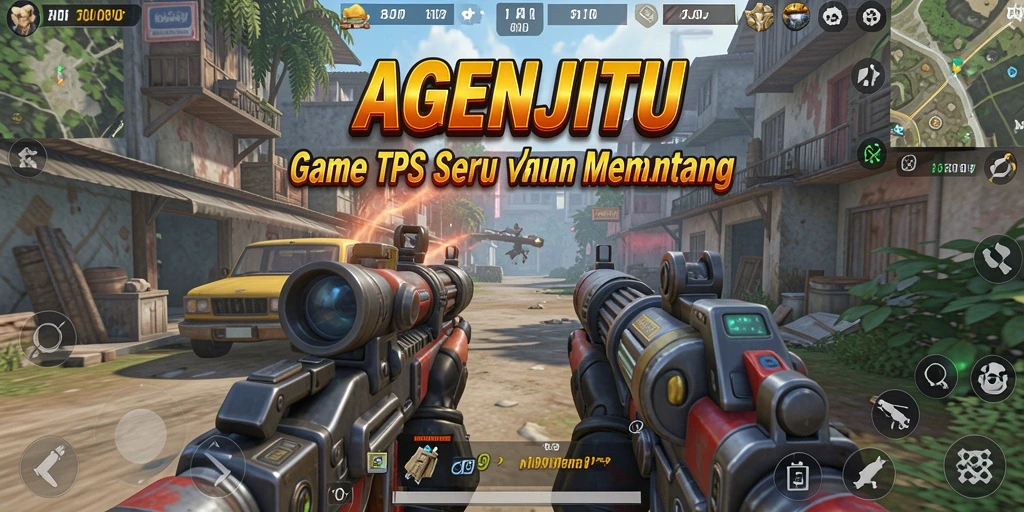 Gambaran gameplay menarik dari AGENJITU dalam pertempuran TPS.