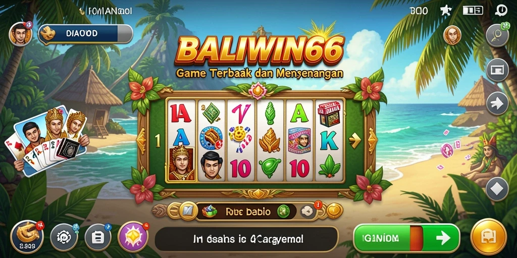 Screenshot gameplay BALIWIN66 dengan pengalaman bermain domino yang seru.