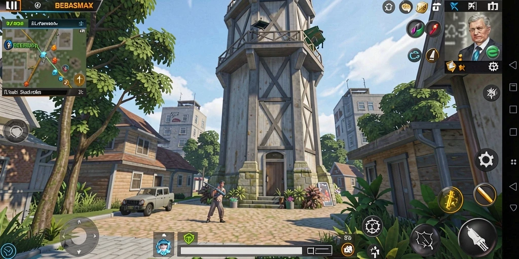 Gameplay menara pertahanan yang menantang dan menarik di BEBASMAX.