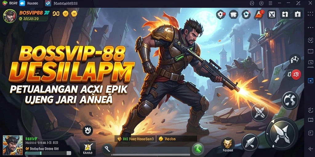 Tangkapan layar gameplay BOSVIP88 yang intens dan menegangkan.