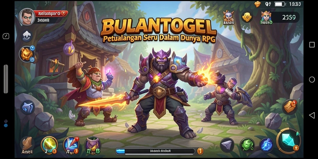 Tampilan gameplay BULANTOGEL yang mendebarkan dalam petualangan RPG.