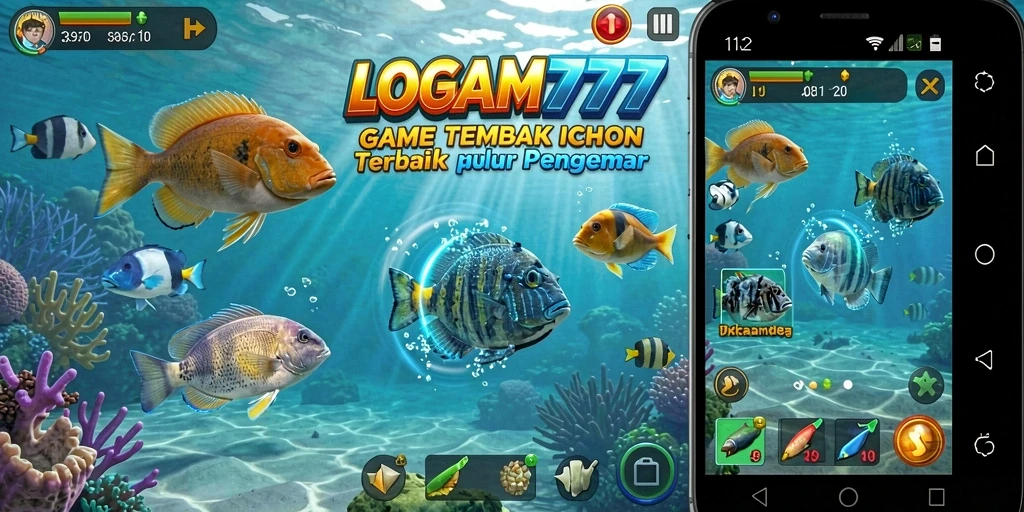 Tampilan gameplay menembak ikan yang seru di LOGAM777.