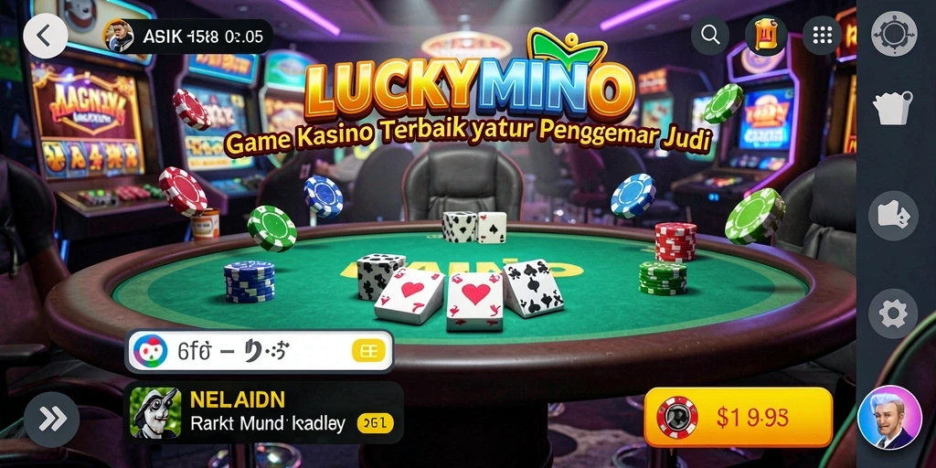 Tampilan menarik dari gameplay LUCKYMINO yang seru dan menyenangkan.