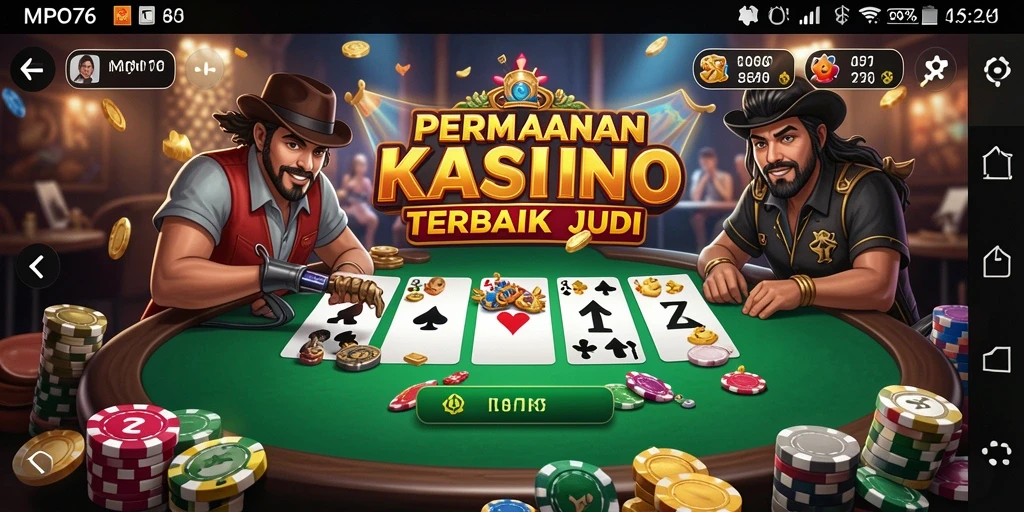 Screenshot MPO76 menampilkan gameplay seru dalam permainan Kasino.