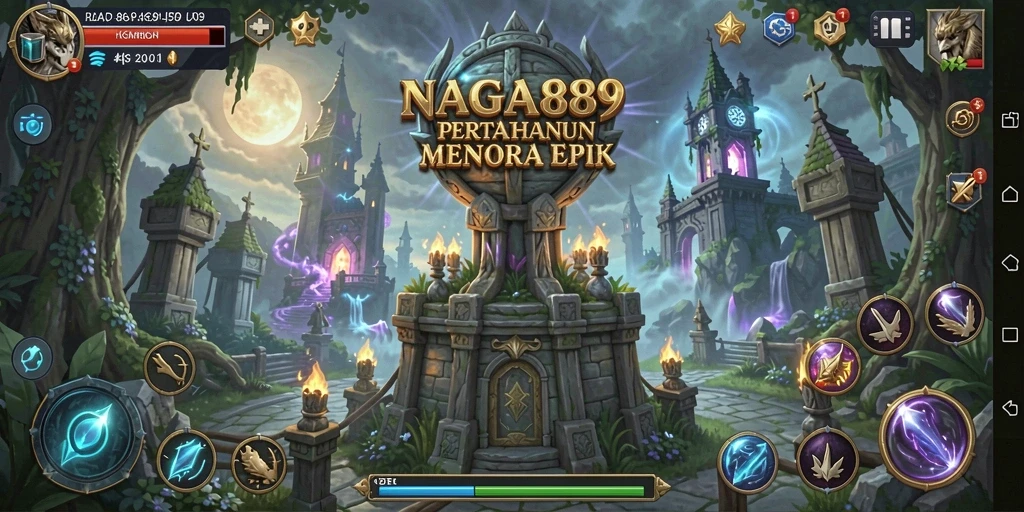 Gameplay seru dan menantang dari NAGA889 dalam Tower Defense.