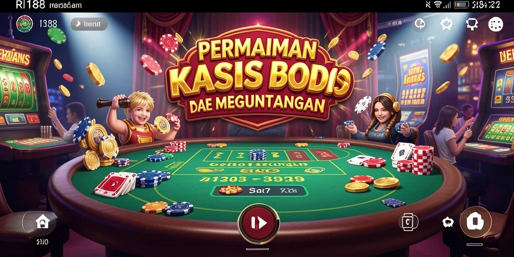 Tampilan penuh aksi dari permainan Kasino di RI188.