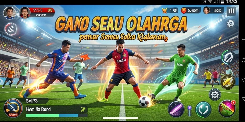 Tampilan gameplay SVIP3 yang mendebarkan dalam aksi olahraga.