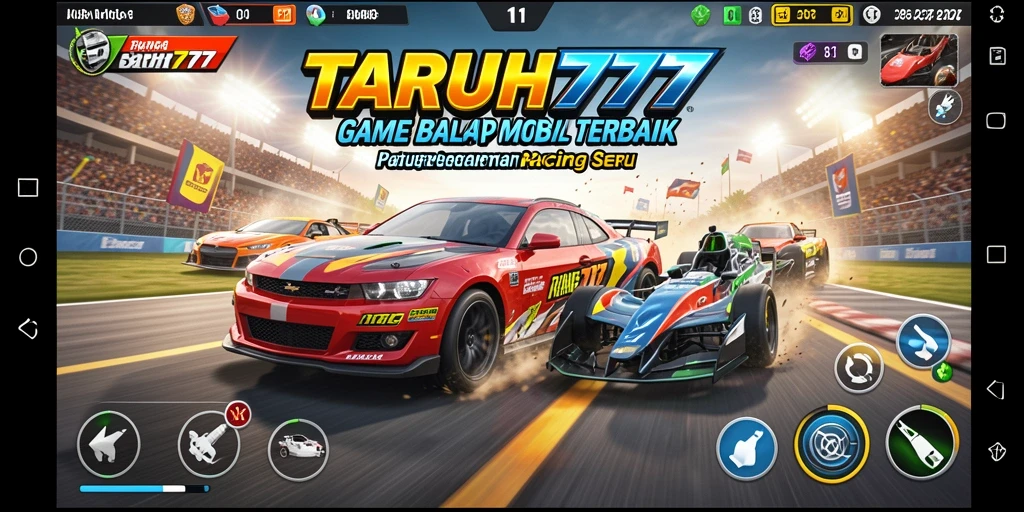 Tampilan gameplay Racing TARUH777 yang menantang dan seru.