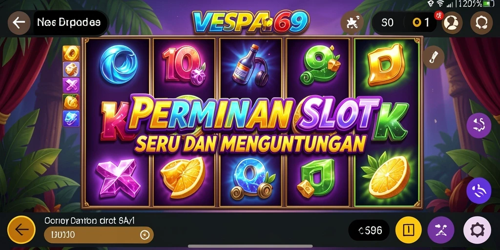 Tampilan gameplay VESPA69 yang seru dan menawan.