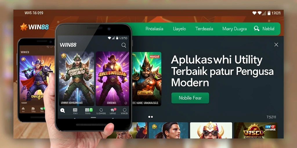 Tampilan antarmuka utama WIN88 yang ringan dan modern.