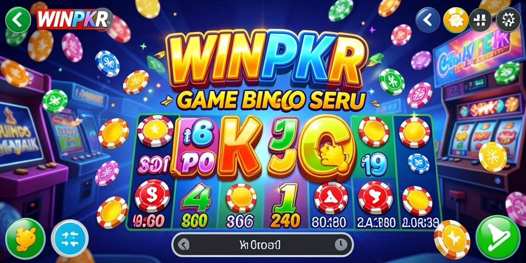 Tampilan menarik dari gameplay Bingo di WINPKR.