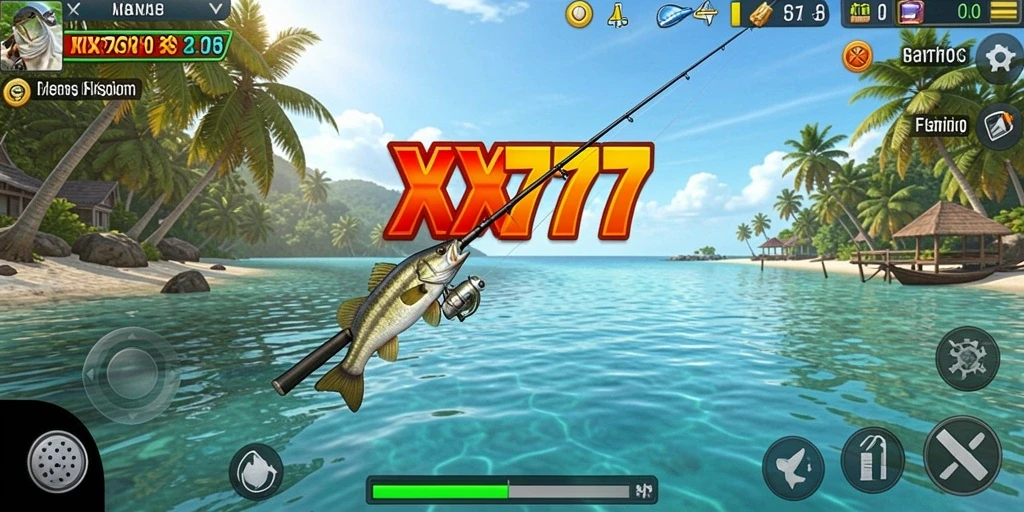 Tampilan gameplay memancing yang seru dan interaktif di XXX777.